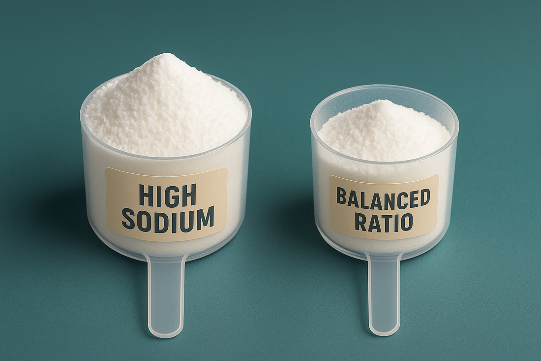 High Sodium is not the answer for most people a balance ratio of potassium to sodium is ideal.