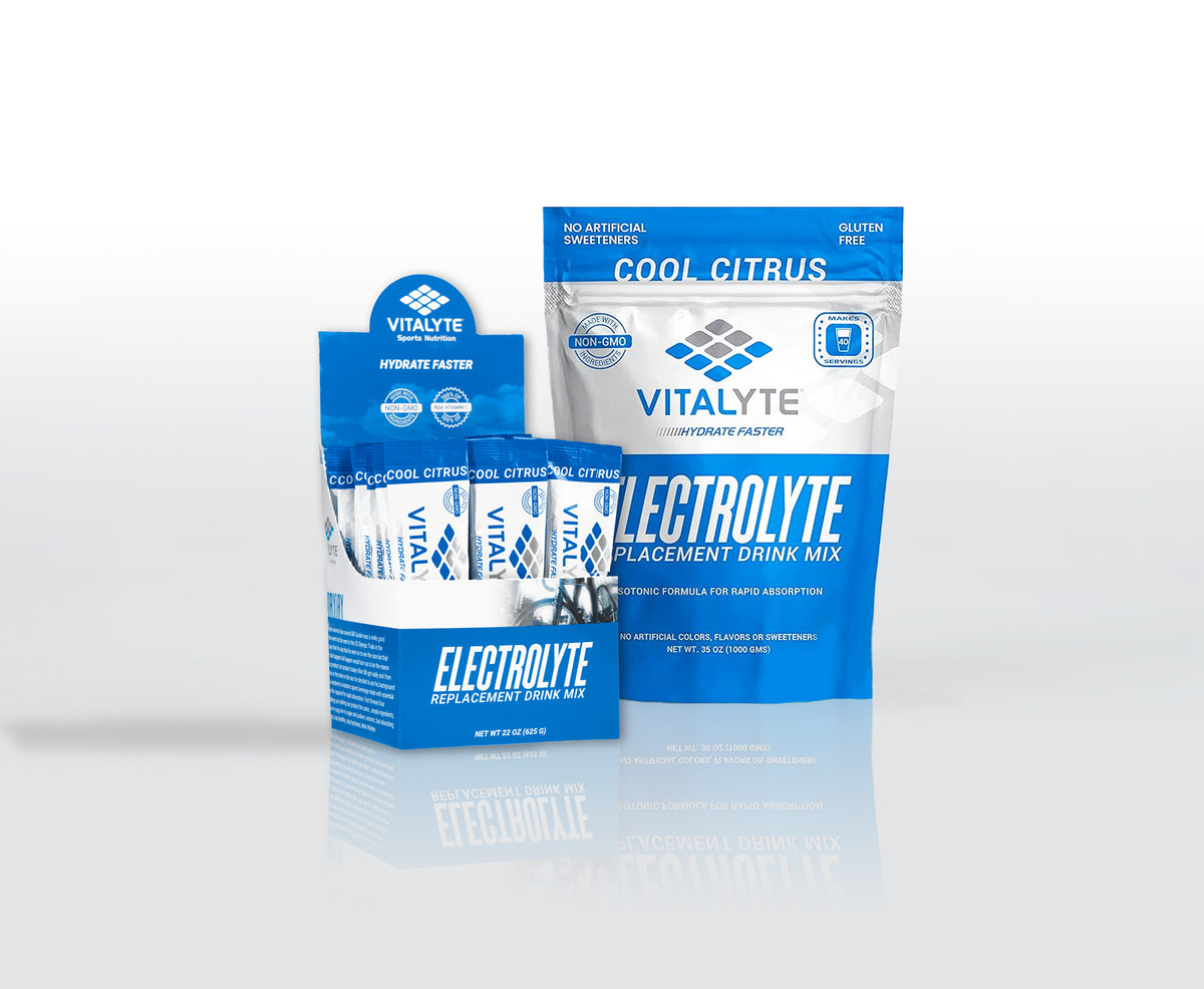 Vitalyte Electrolyte Powder Drink Mix Bundle, 1 Standup Pouch + 25 Count Packet, Citrus Flavor