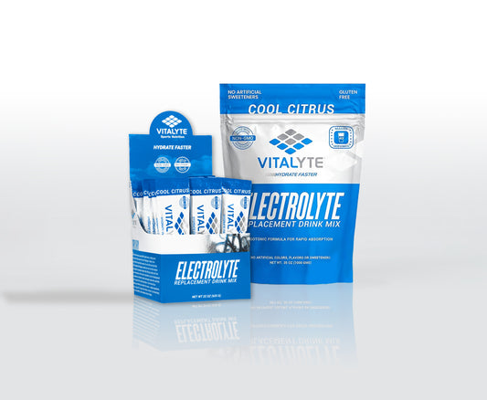 Vitalyte Electrolyte Powder Drink Mix Bundle, 1 Standup Pouch + 25 Count Packet, Citrus Flavor
