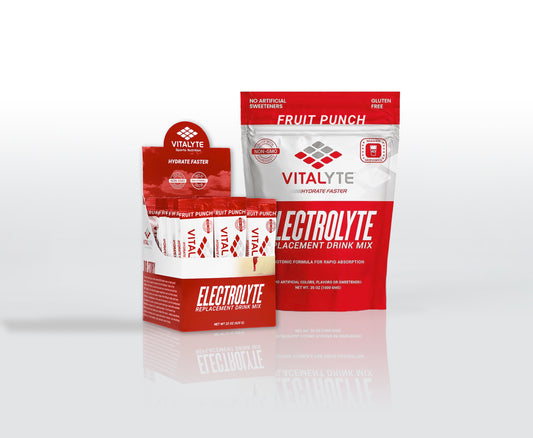 Vitalyte Electrolyte Powder Drink Mix Bundle, 1 Standup Pouch + 25 Count Packet, Fruit Punch Flavor