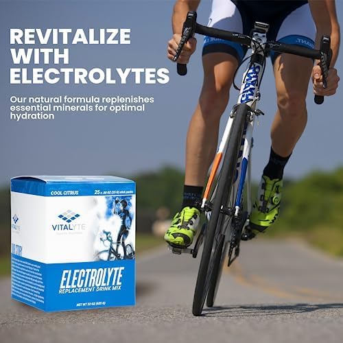 Vitalyte Electrolyte Powder Drink Mix Bundle, 1 Standup Pouch + 25 Count Packet, Citrus Flavor