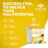 Vitalyte Electrolyte Replacement Drink Mix, 25 Single-Serving Stick Packs, Flavor: Lemon