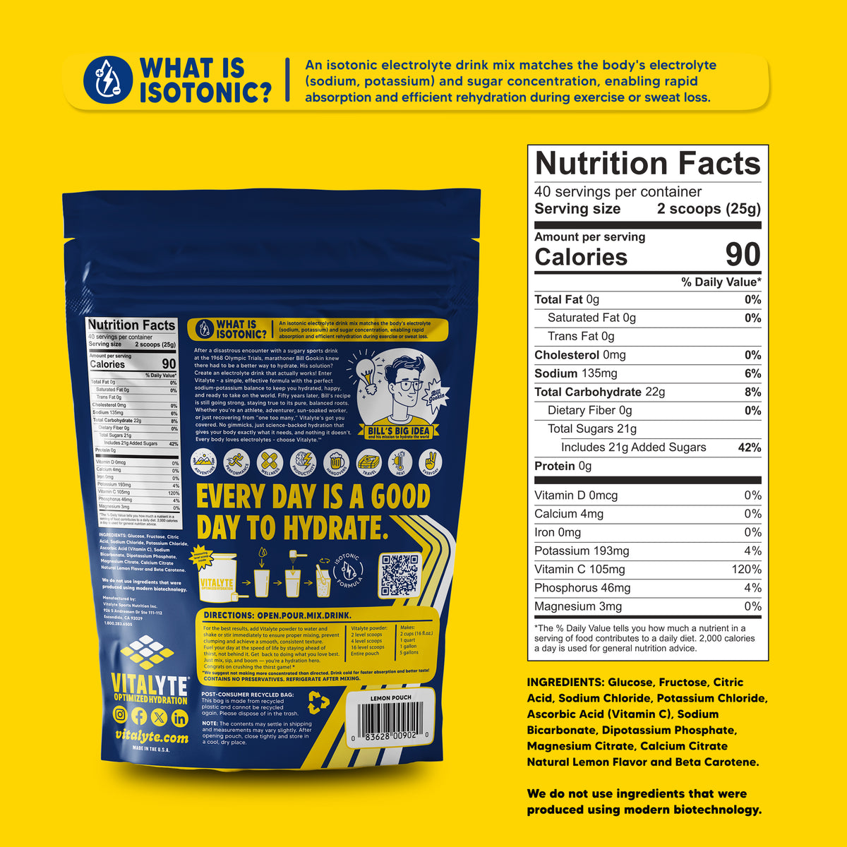 Stand Up Pouch - Lemon