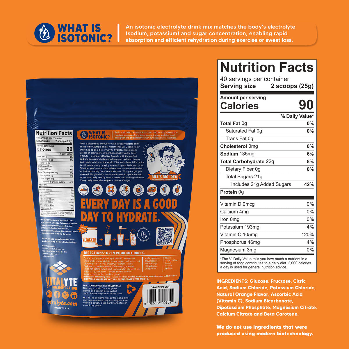Stand Up Pouch - Orange