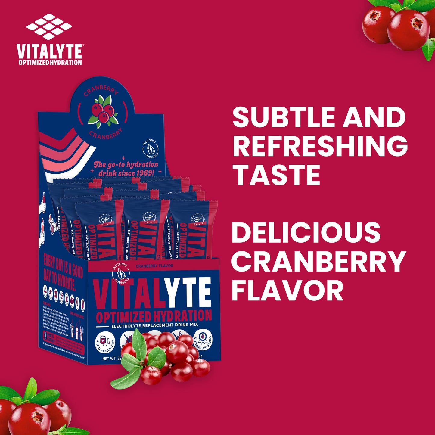 Cranberry Single-Serving Stick Pack | 25 ct