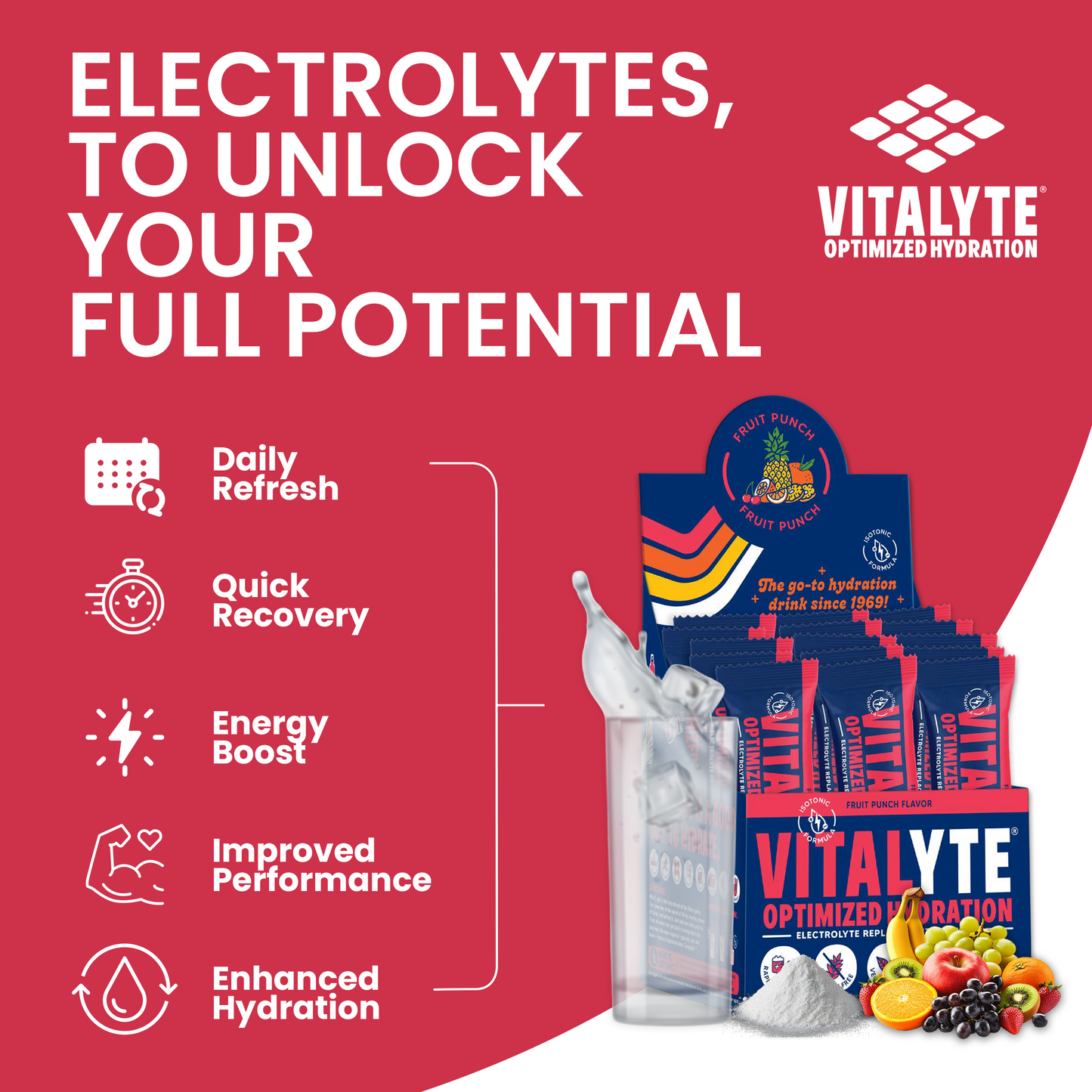 Fruit Punch Single-Serving Stick Pack | 25 ct