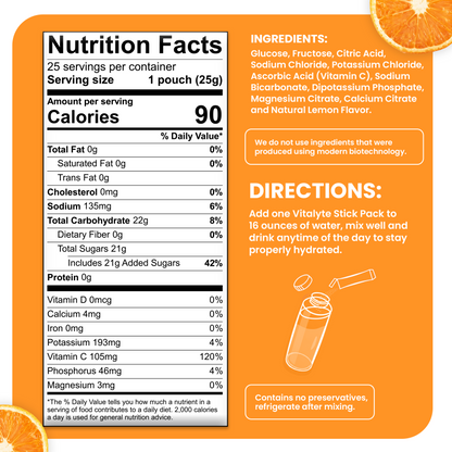 Orange Single-Serving Stick Pack | 25 ct