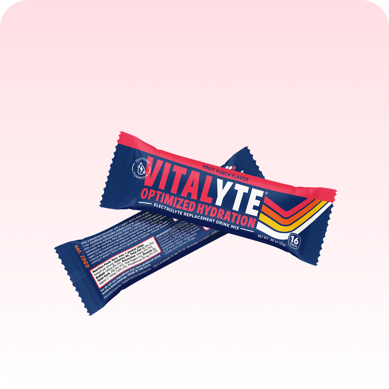 Fruit Punch On The Go Stick Pack - Electrolyte Powder Packets