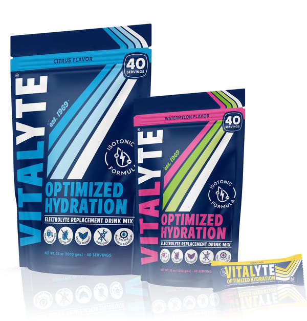 Vitalyte electrolyte drink mix — Cool Citrus and Watermelon flavors
