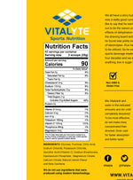 Vitalyte Electrolyte Replacement Drink Mix, 40 16 ounces per serving, Flavor: Lemon